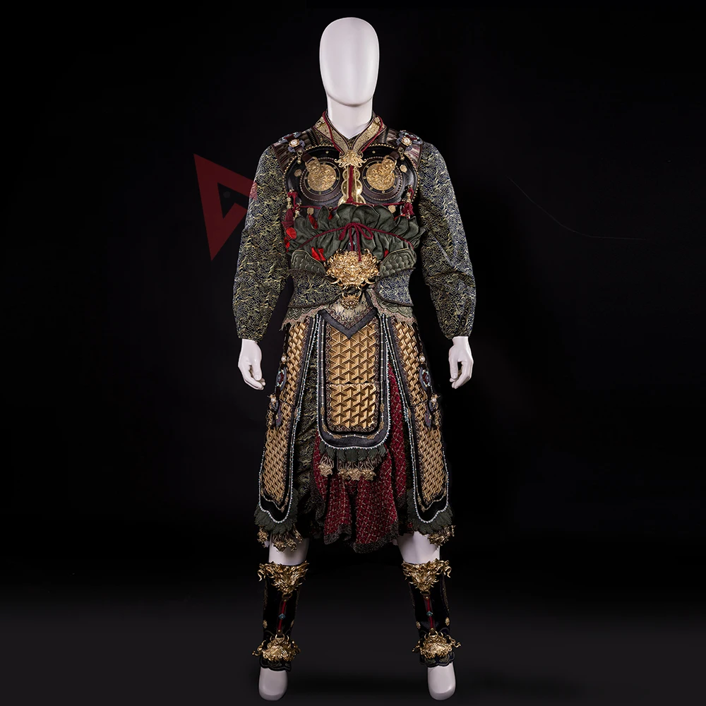 Black Myth: Wukong Cosplay Costume Set, Hair Crown, Armor Shirt, Pants, Halloween Printing, btMade, New Game