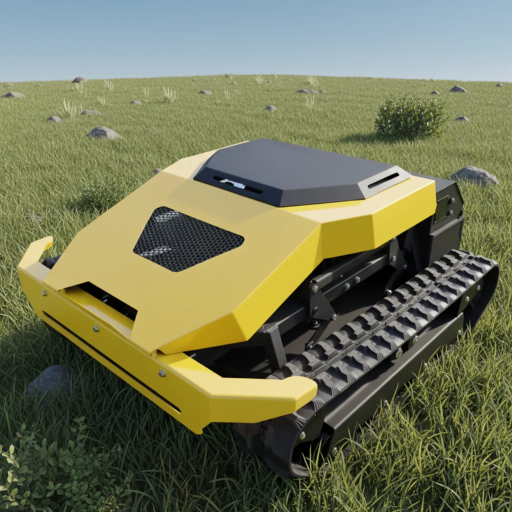 

Customize Remote Control Crawler Lawn Mower 90cm Wide Cutting for Orchard