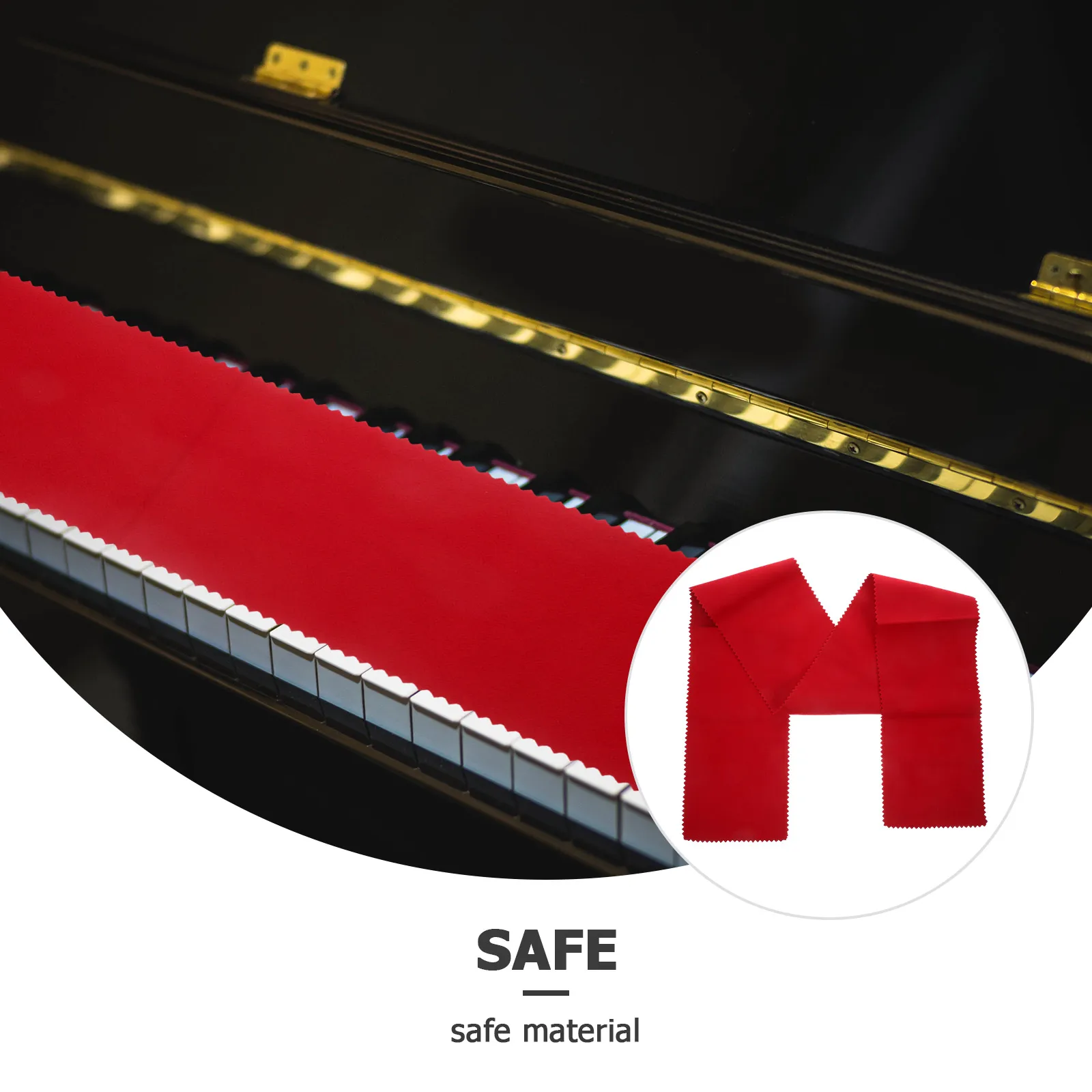 

Piano Dust Cover Keyboard Device Universal Cloth Covers Paino Protector Woolen Keyboards