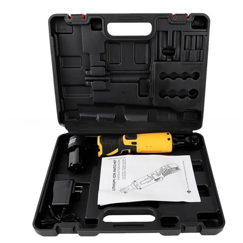 12V Lithium Cordless Ratchet Wrench Electric Impact Driver Auto Repair Power Tool Small Portable Household DIY Kit