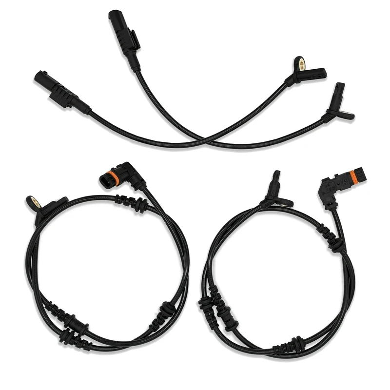 SET(4Pcs) Front Rear ABS Wheel Speed Sensor for Mercedes-Benz W164 ML350 ML320 GL350 GL450 R350 1645400717+1645400917