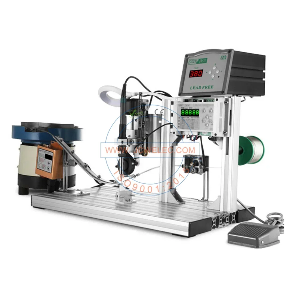 

JCW-TS205H High Accuracy Soldering Station AUX USB DC Plug Automatic Cable Machine VIB for Cable Manufacturing Equipment