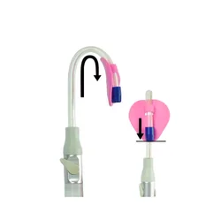 Dental Suction Tube Holder Tube Saliva Ejector HVE Tube Positioner Autoclavable 50pcs