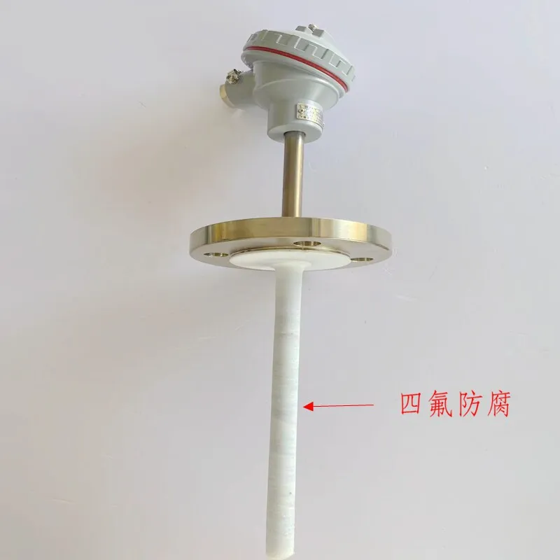 Anti-corrosion Thermal Resistance PT100 Temperature Sensor WZPF-430 Flange Thermal Resistance Sintered PTFE Reactor
