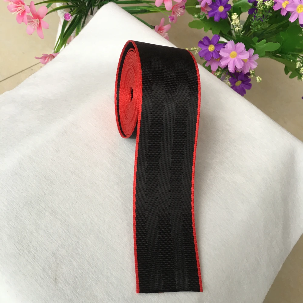 racing belt 48mm Sedan seat belt SUV safety belt orange gold blue red car accessories Polyester webbing Universal 7.6 to 19meter