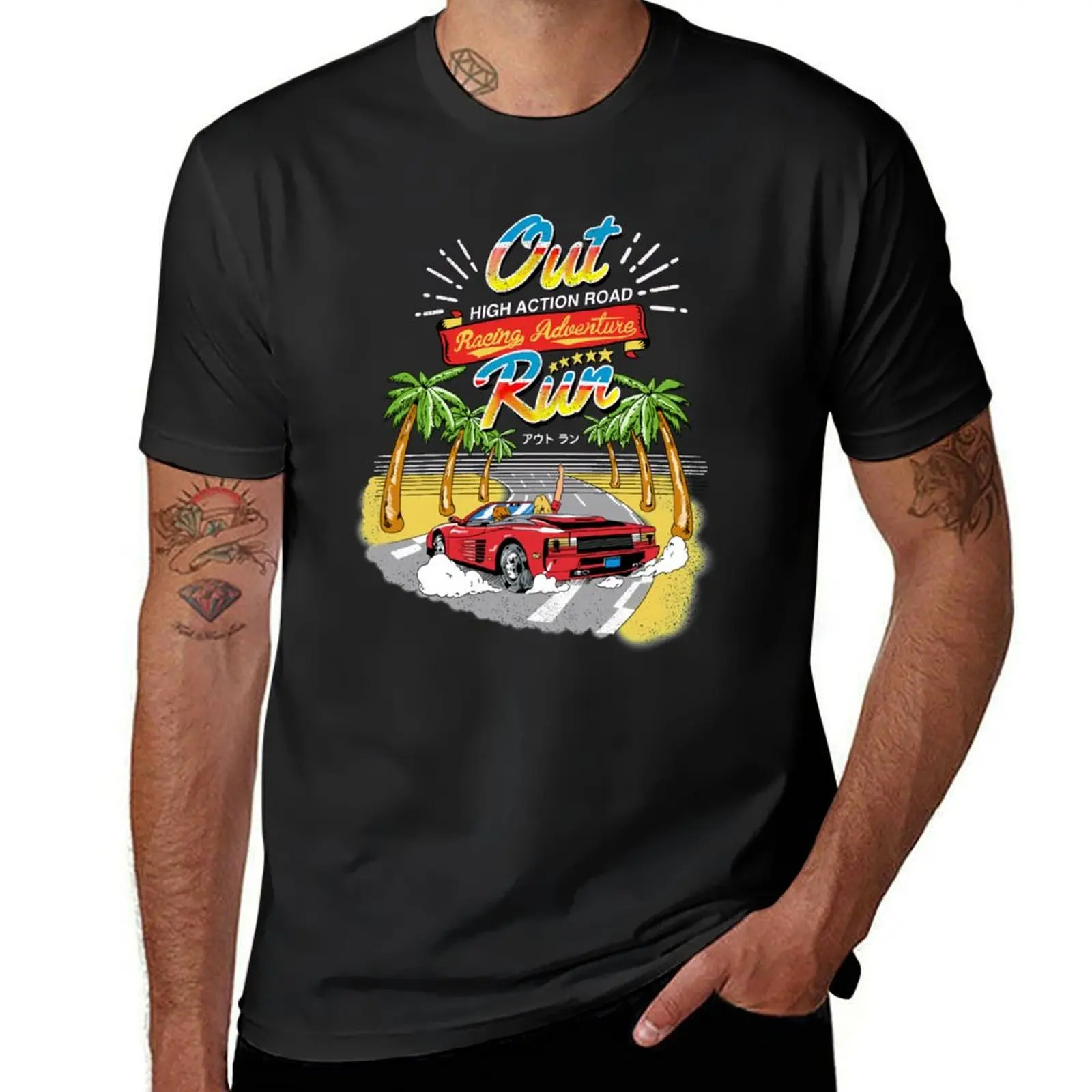 

Outrun 86 Racing Adventure Game by Sega Fan Art T-Shirt hippie clothes customizeds plus size tops mens tall t shirts