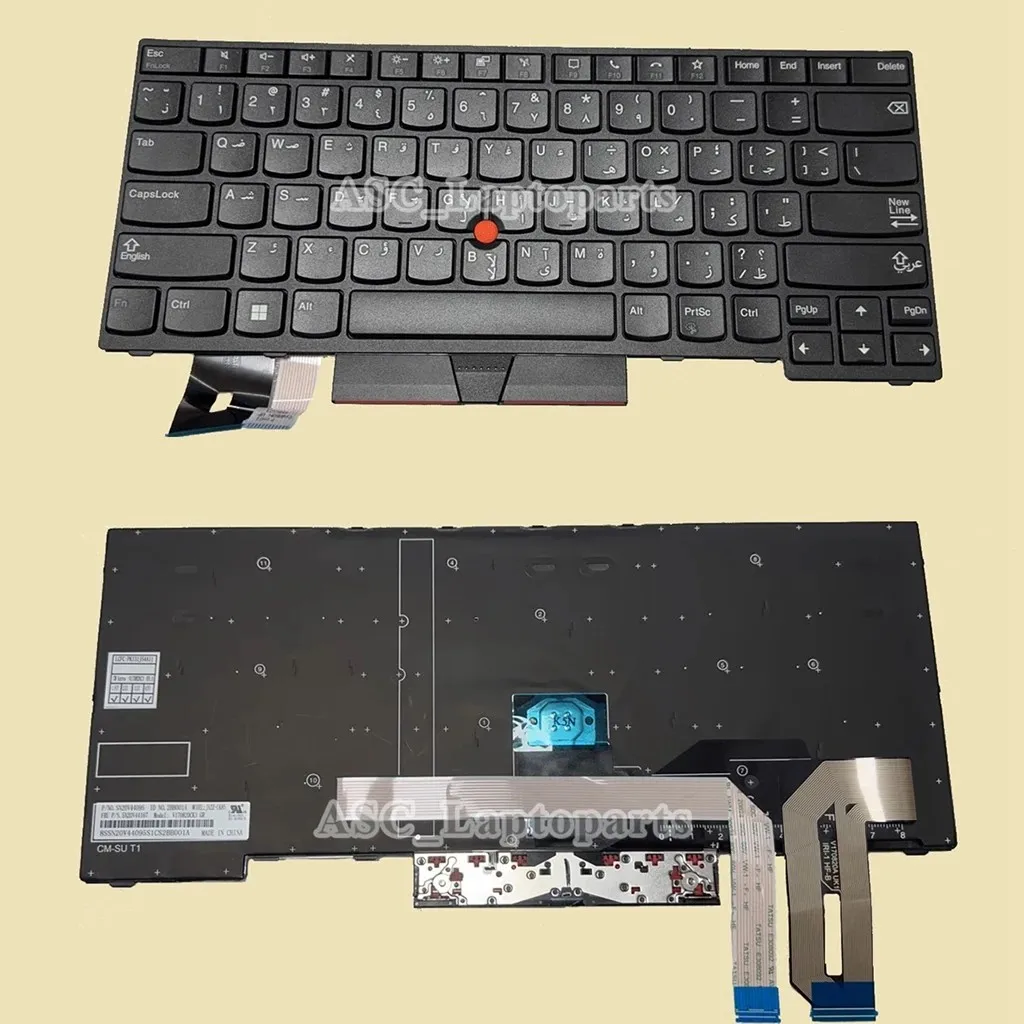 Arabic Czech German Latin Norwegian Swedish SP UK US Keyboard for Lenovo Thinkpad T14 Gen 1 2020 (20UD 20UE 20S0 20S1) BAKCLIT