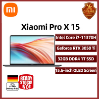 Xiaomi Mi Laptop Pro X 15 Intel Core i7-11370H GeForce RTX 3050Ti 32GB RAM 1TB SSD 15.6Inch 3.5K OLED Screen Notebook PC