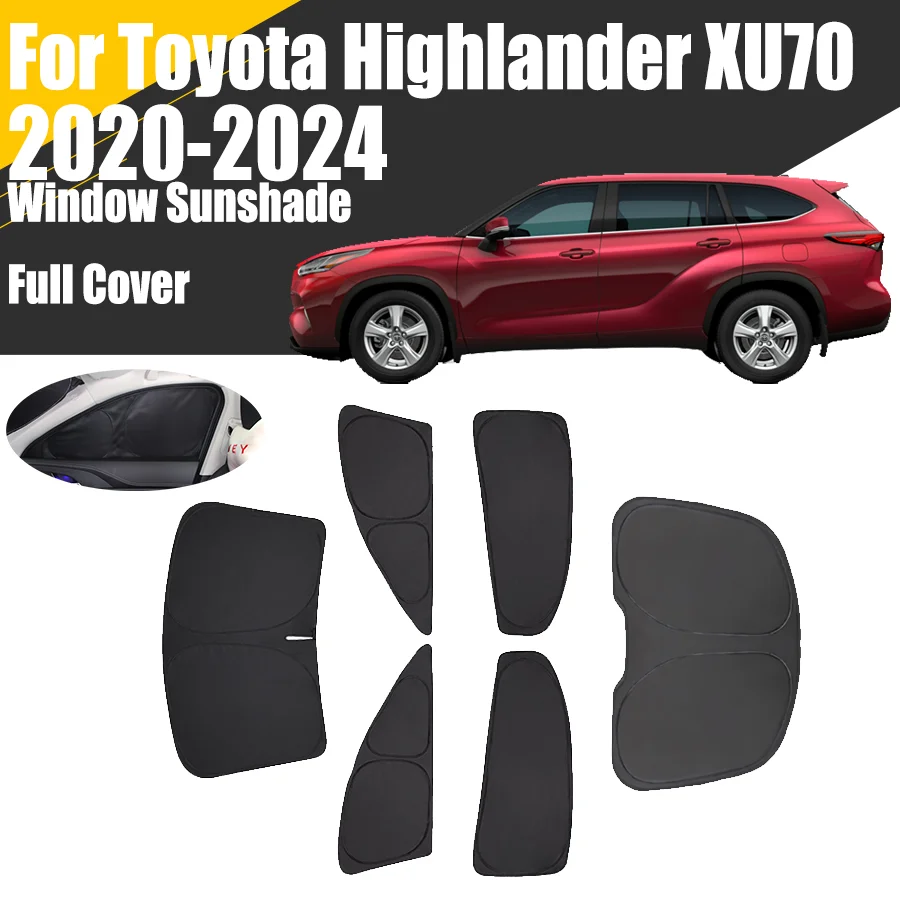 

Изготовленный на заказ солнцезащитный козырек на окно автомобиля с полным покрытием для Toyota Highlander XU70 2020-2024, штора для конфиденциальности, переднее лобовое стекло 2022 2023