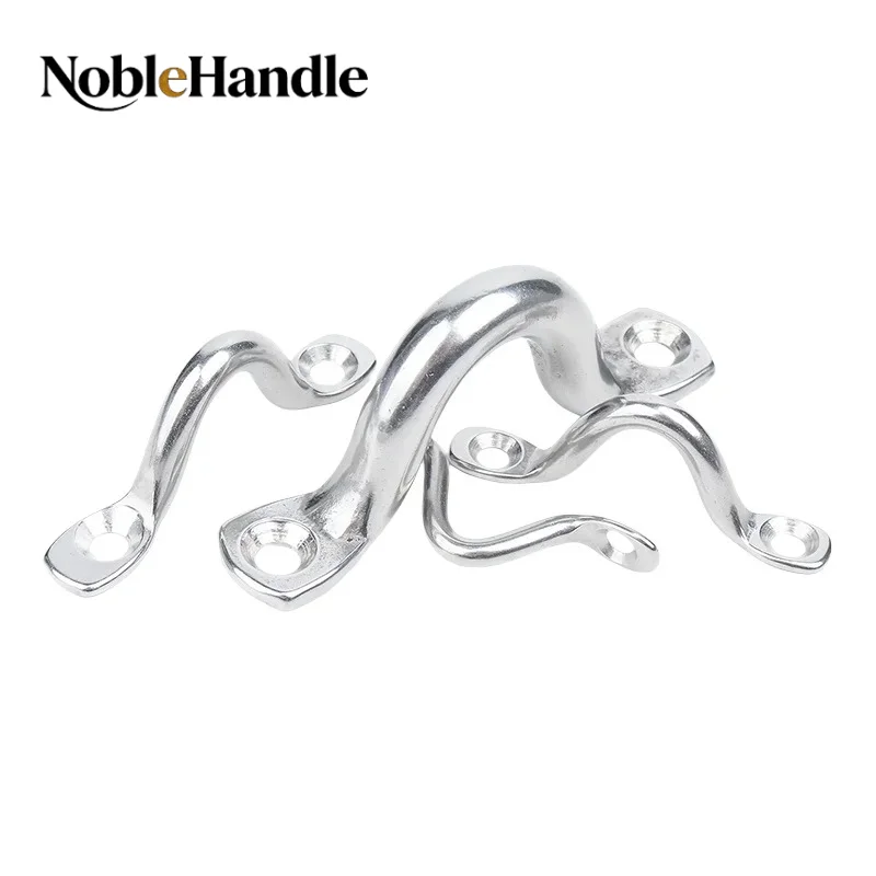 304 Stainless Steel U‑Shaped Deck Loops Boat Straps Pad Eye Hooks M4 M5 M6 M8 M10 for Kayak Canoe Rigging Ceiling Hook