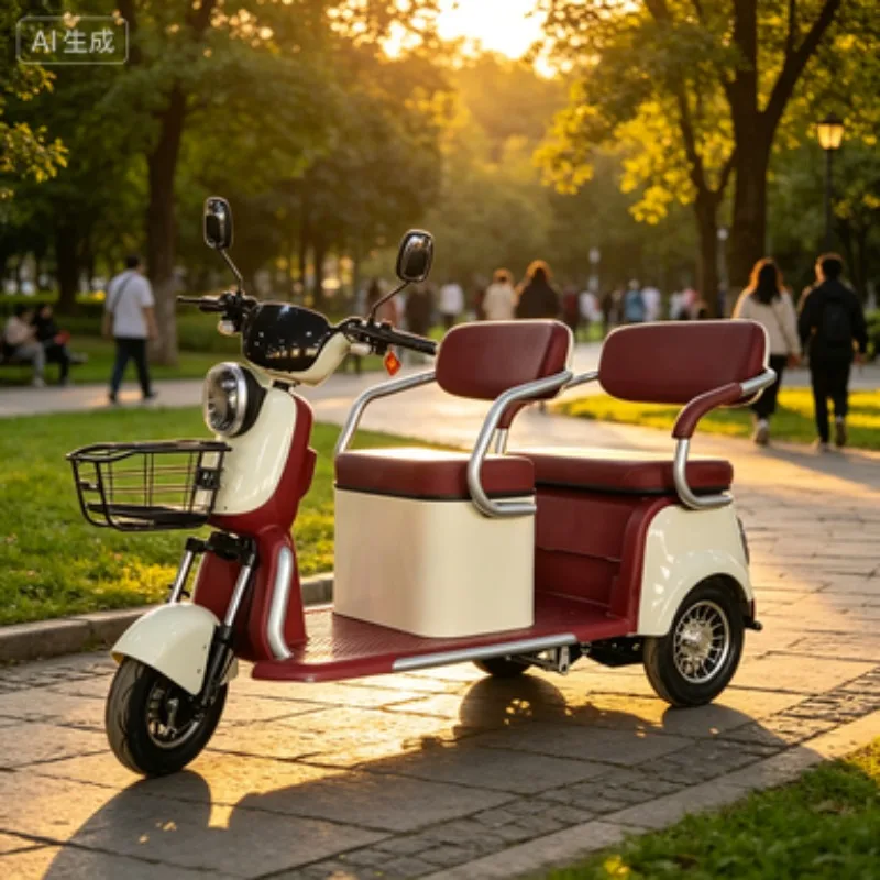 Long Endurance 3 Wheel Electric Scooter  4500W AC Asynchronous Motor 75KM/H Max Tricycles Electric Tricycle Closed Body