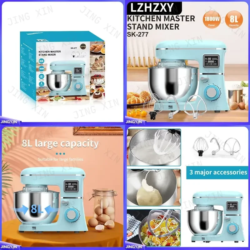 custom for 1800W Automatic Dough Mixer Kneading Proofing Machine Multifunctional Kitchen Appliance Bread Maker