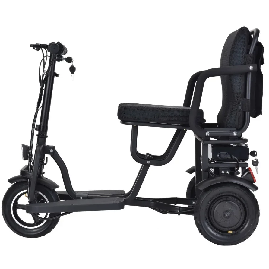 elderly lithium battery portable 3wheel four wheel mobility scooter electric tricycles