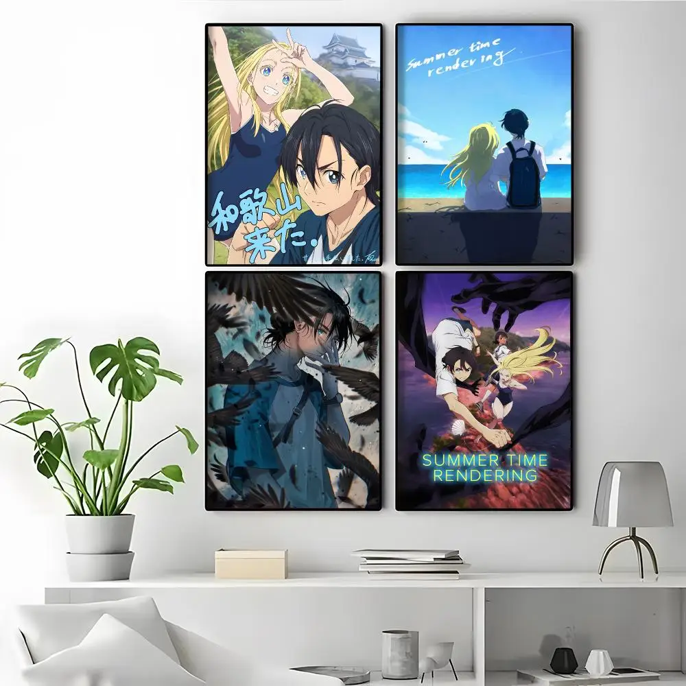 Anime Summer Time Rendering Vibrant Wall Display Essential Room Upgrades Room Aesthetic Picture Poster