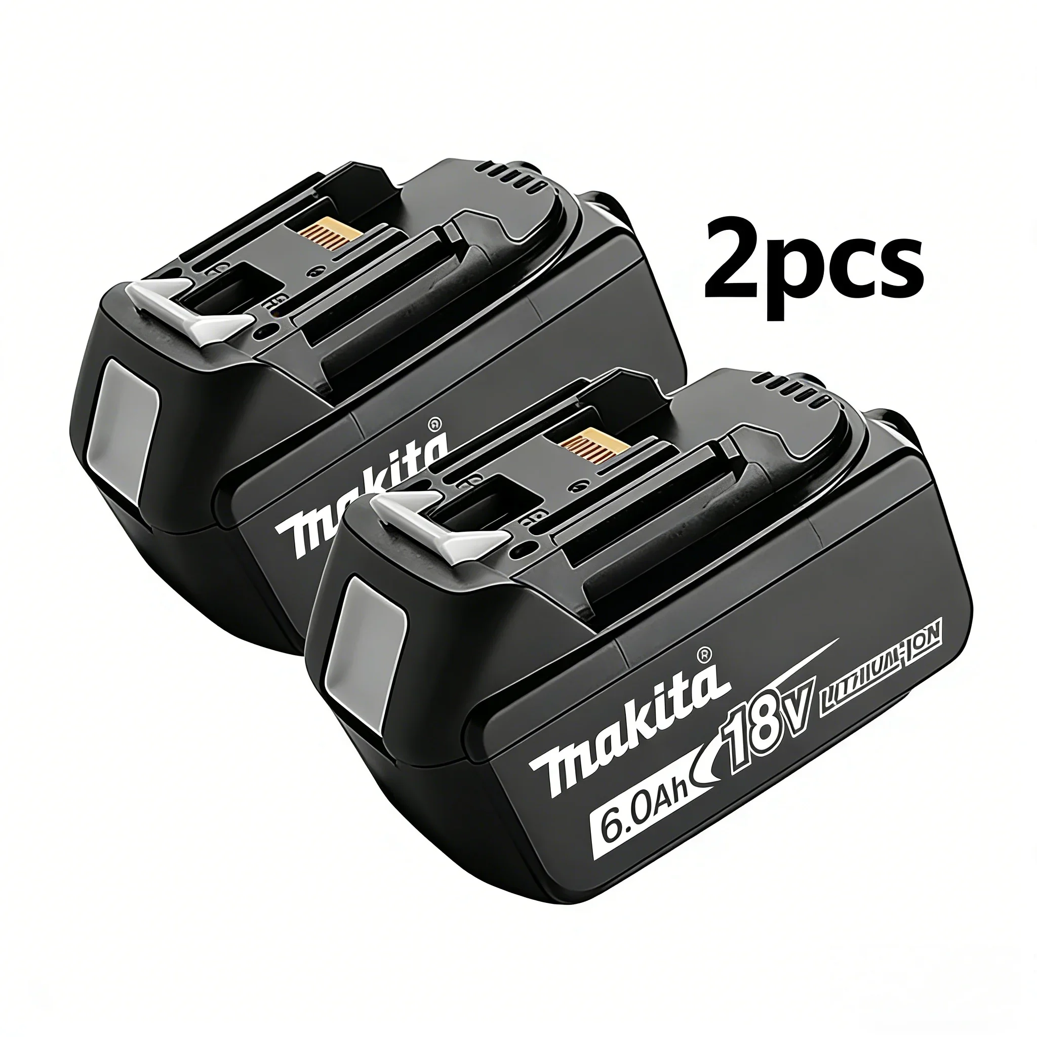 Originele Makita 18V 6.0Ah Batterij + DC18RC Snelle Lader Kit, BL1860B LXT Lithium Ion Power Tool Batterij, Gratis Verzending