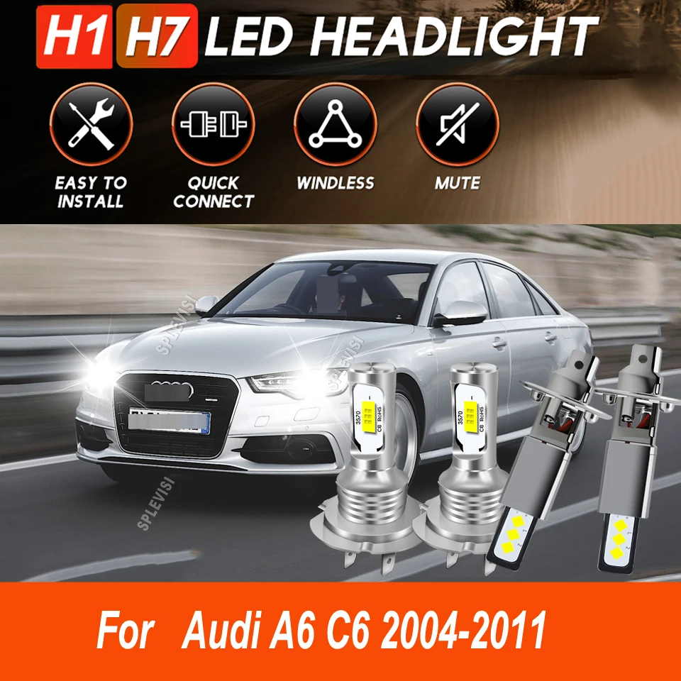 

Комплект для переоборудования светодиодных фар с высоким и низким вырезом - обеспечивающий стабильное освещение для Audi A6 C6 2004 2005 2006 2007 2008 2009 2010 2011