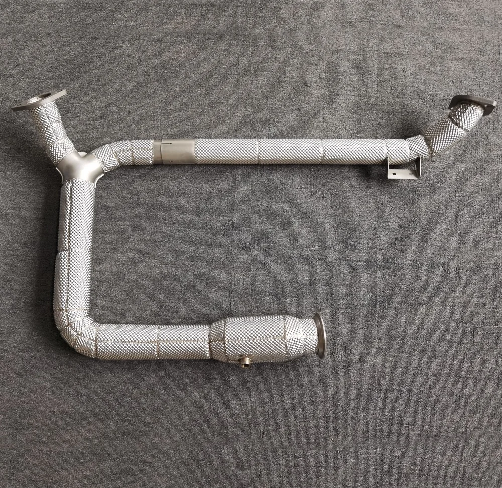 304 stainless steel exhaust pipe for Porsche Cayman 718 2019-2021 2.0T exhaust downpipe