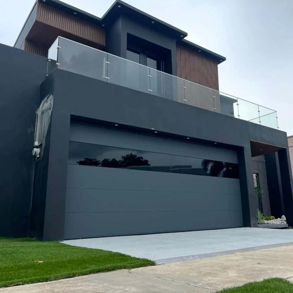 Sixinalu Garage Doors Entry Folding Security Aluminum Building Material Structure Deluxe Manual Lock Bi-fold Door Home Decor