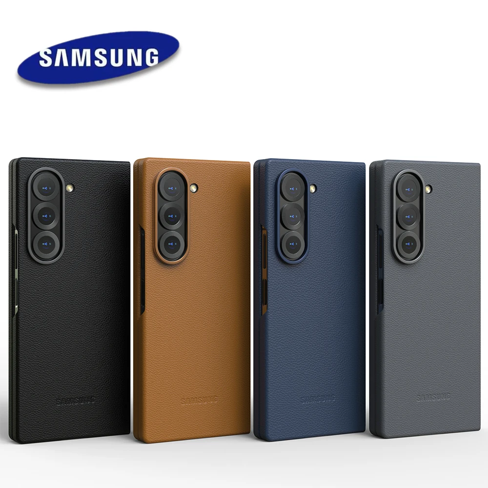 Luxus-Lederhülle für Samsung Galaxy Z Fold 6 Fold6 5G Schutzhülle für Samsung Galaxy Z Fold 6