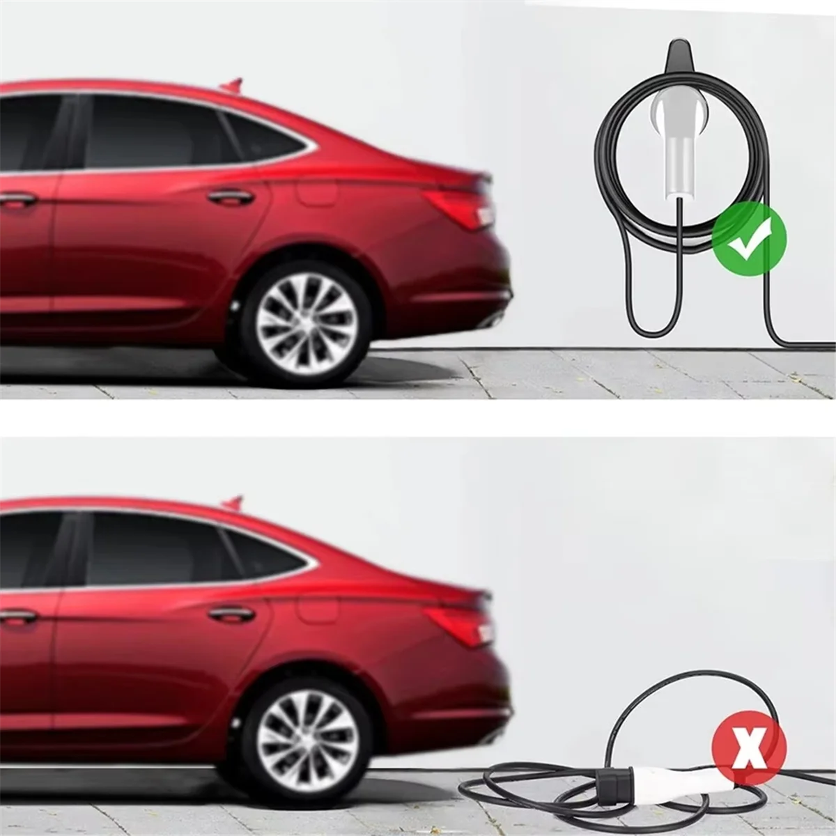 

AA98 Держатель вилки для зарядного устройства для электромобиля типа 2, EV IEC 62196-2, органайзер для зарядки, вилка кабеля, настенное крепление, аксессуары для розеток