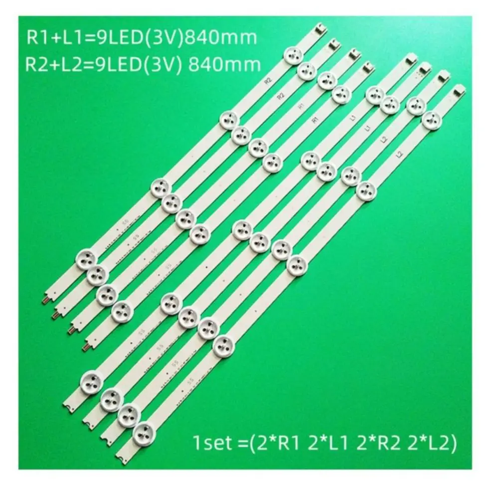 LED light (8) for TOSHIBA 42L6453B 42L6453DB 42PFH5209 42PFT6309 42