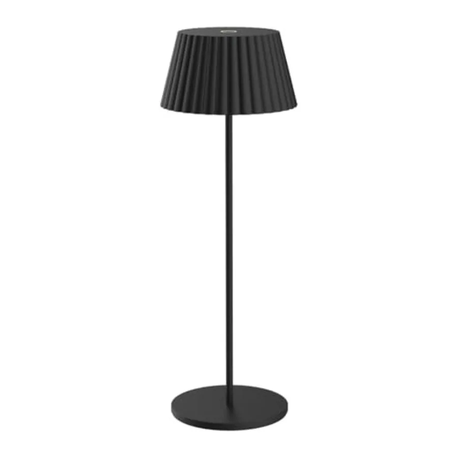 

Black 2700K Dimmable Cordless USB-C Rechargeable Table Lamp NHTL-RA-BLK Cordless Desk Lamp for Living Room Bedroom Coffee Table