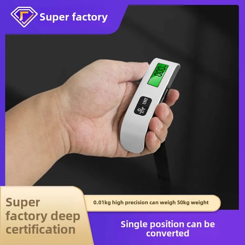 Handheld scale, electronic scale 50KG, portable luggage scale, handheld weighing scale, mini express hanging scale