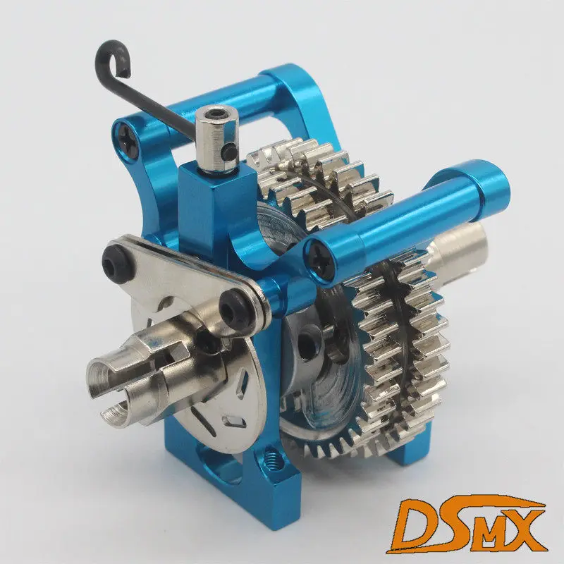 HSP1:10 02076 Medium Gearbox 94122 Metal Reduction Gear Assembly 44T/02040/39T/02041 for RC Car Spare Part