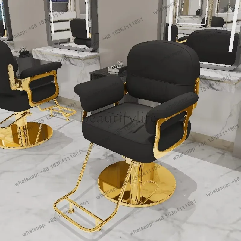 LSNordic Comfortable Barber Chair Modern Aesthetic Luxury Salon Hairdresser Chair Personalized Simple Kapperstoel Hair Furnitu
