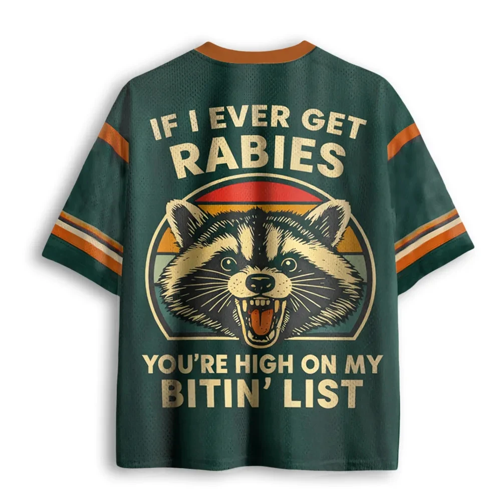 2026 Summer Fashion New Fun Raccoon Very Crazy 3D Printed Quick Drying T-shirt Casual Loose V-neck Parent Child T-shirt