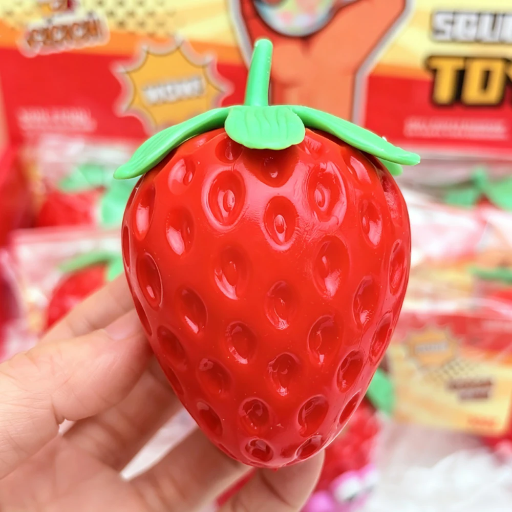 Crunchy Squishy Stress Ball ASMR Crispy Sound Squeeze Toy with Round Blocks Filled Sensory Decompression Fidget Toy Gifts
