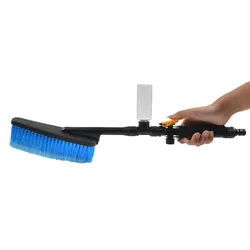 1PC Car Wash Brush Long Handle Water Spray Tire Wheel Brush Foam Bottle Car Wash Brush