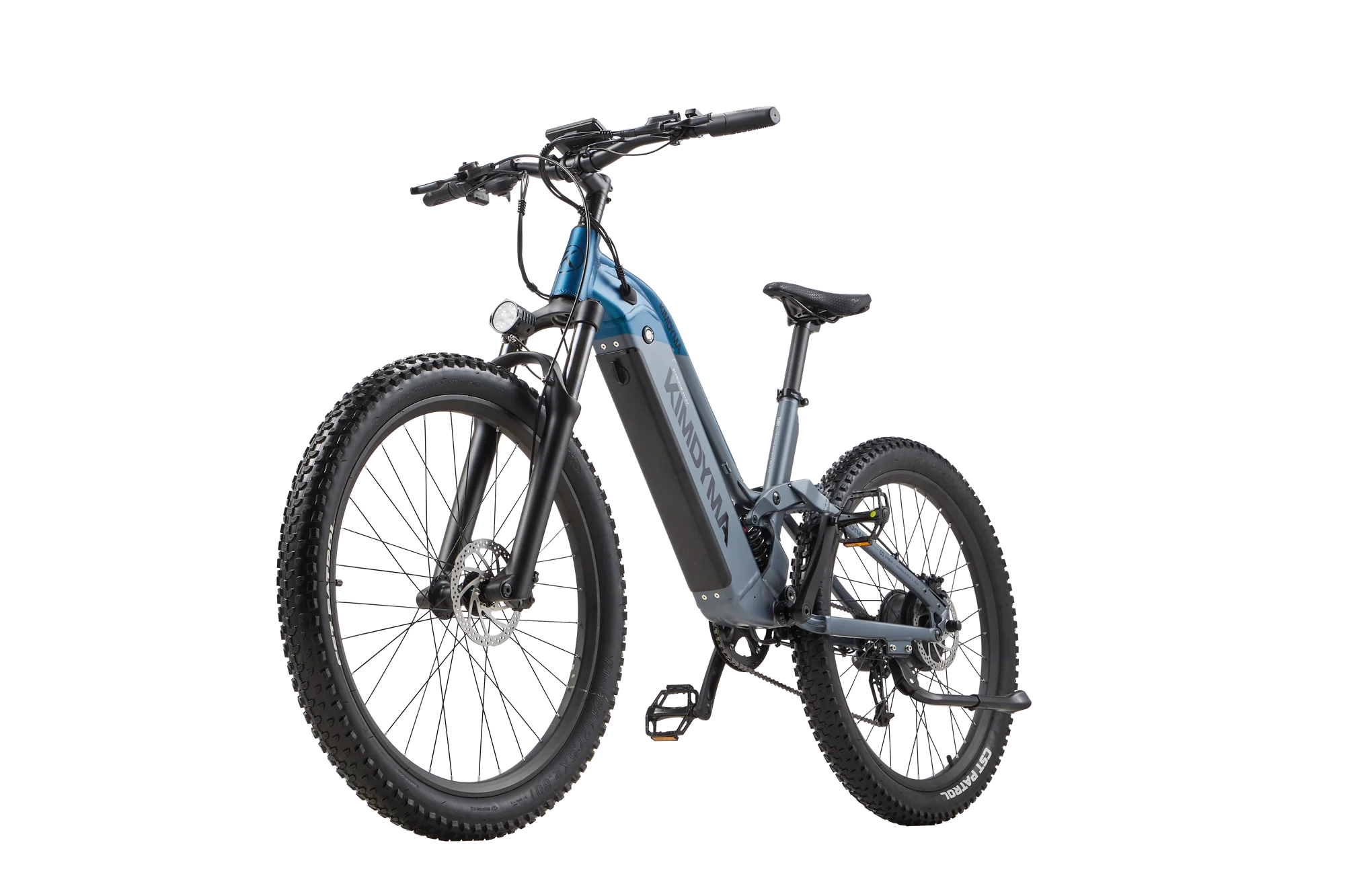 2026 KIMDYMA K02 Elektrofahrrad 27,5 Zoll Allterrain-Reifen 70-80KM Reichweite 25KM/h Geschwindigkeit 48V20AH Abnehmbarer Akku 9-Gang E-Bike – Detail 1