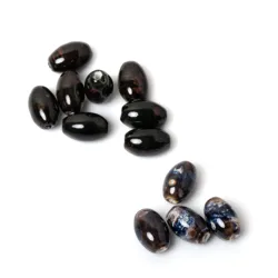 Artistic Blue Galaxy Ceramic Beads Barrel Shaped 26mm Large Hole Unique Design DIY Jewelry Crafting Materials Bracelet Necklace