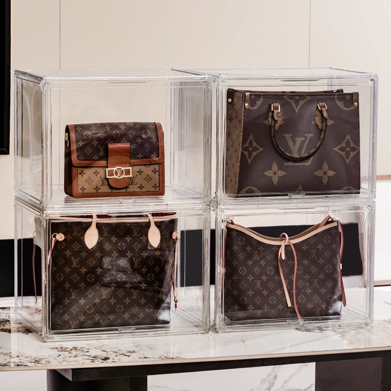 Transparent Acrylic Bag Storag - đánh giá và giá Shoe Box Display