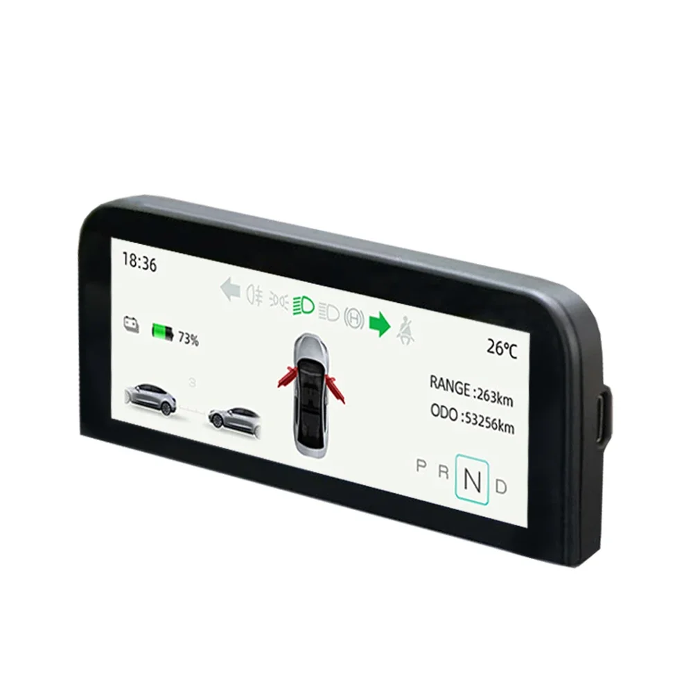 Super Performance Hud Dashboard Display Monitor 4.6 inch Screen For Te sla Model 3, Model Y