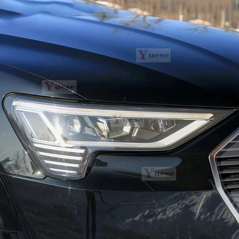 

Для Audi Etron 55 50 2019-настоящее время, защитная пленка для автомобиля, зеркальная пленка для фар, прозрачная наклейка из ТПУ против царапин