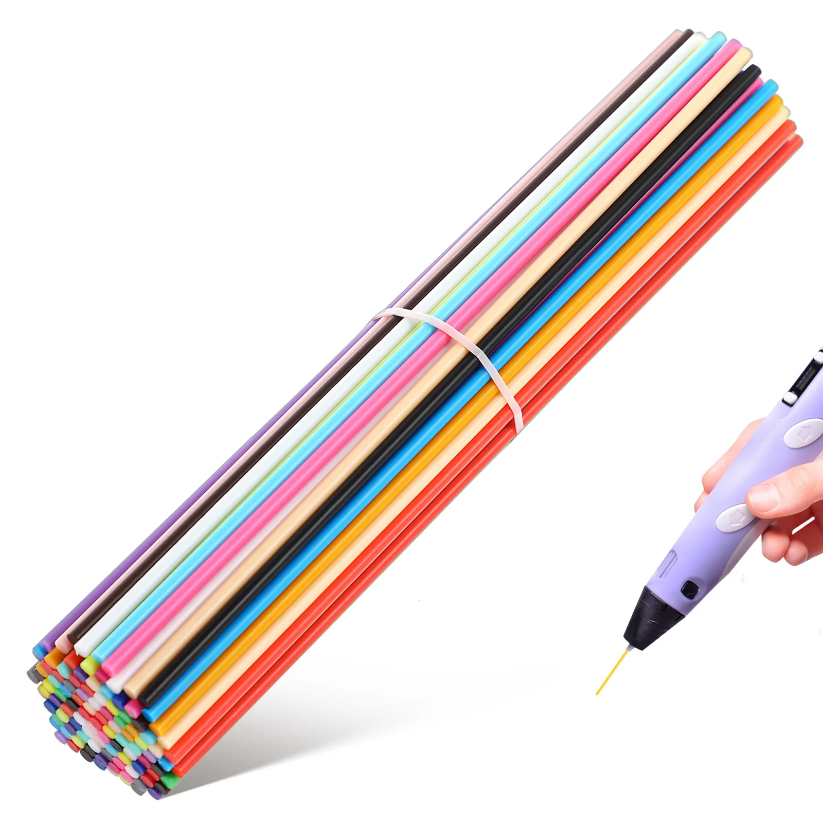 110pcs Filament Refills 3d Printing Filament Colorful Filament 3d Printing Pen Wires Replacement 3d Pen Accessories 22 Colors 2