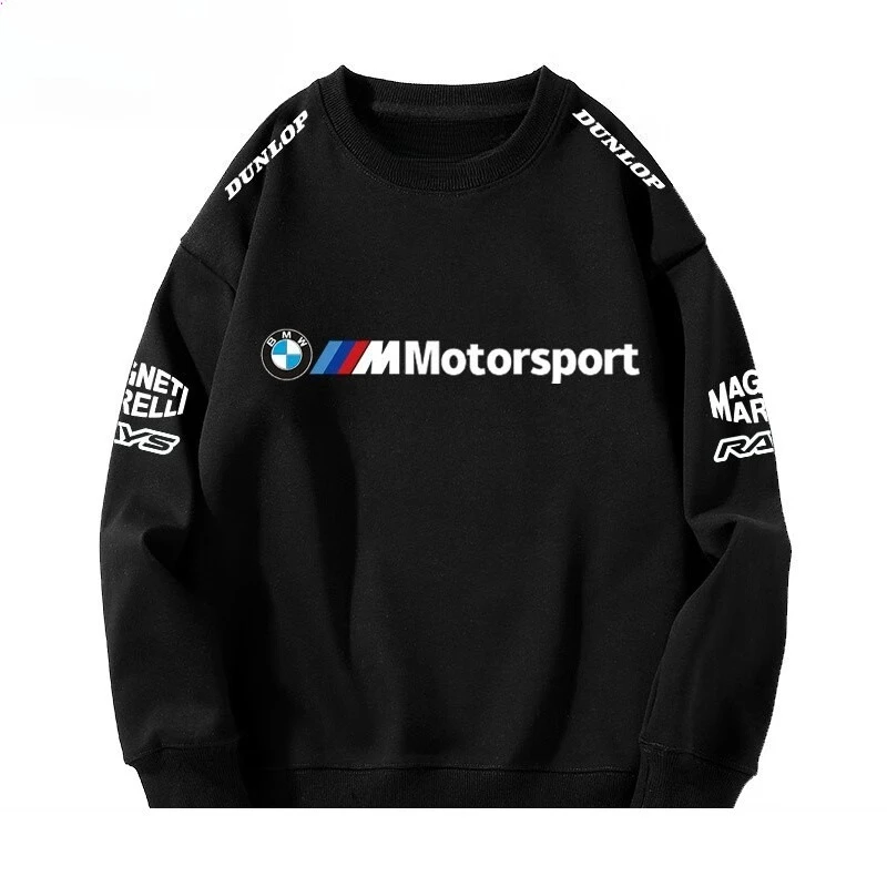 Racing BWM BMW Team Round Neck Hoodie Men's Autumn and Winter New Loose Casual Clothes