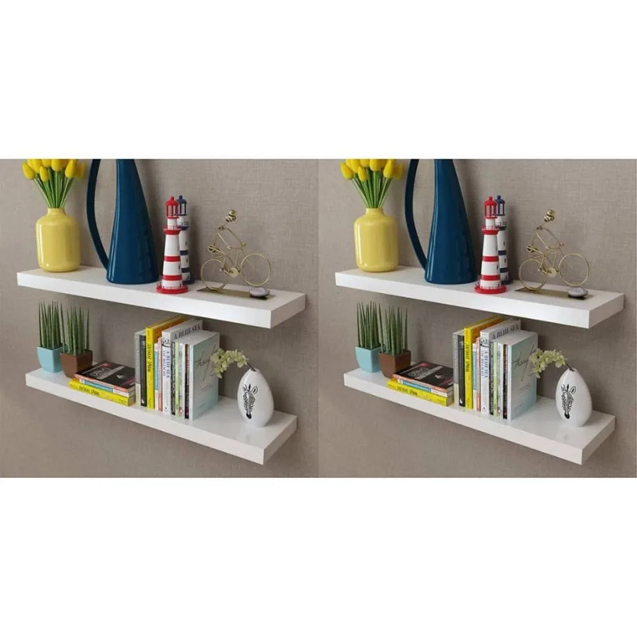

Wall Shelves 4 pcs White 31.5
