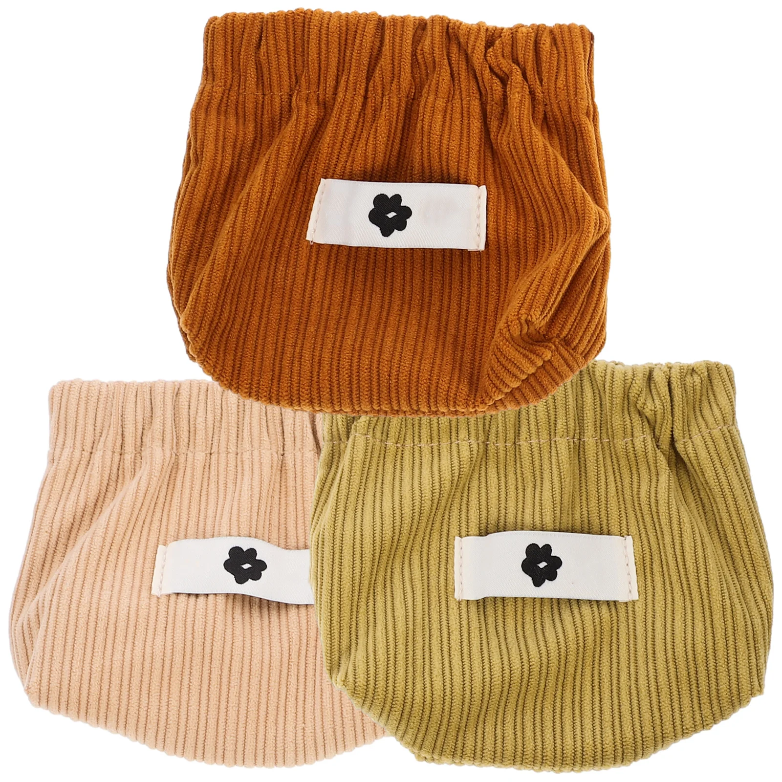 

3Pcs Corduroy Lipstick Bags Small Makeup Organizer Pouches Travel Coin Storage Bags for Women Purse Organizer Pouches