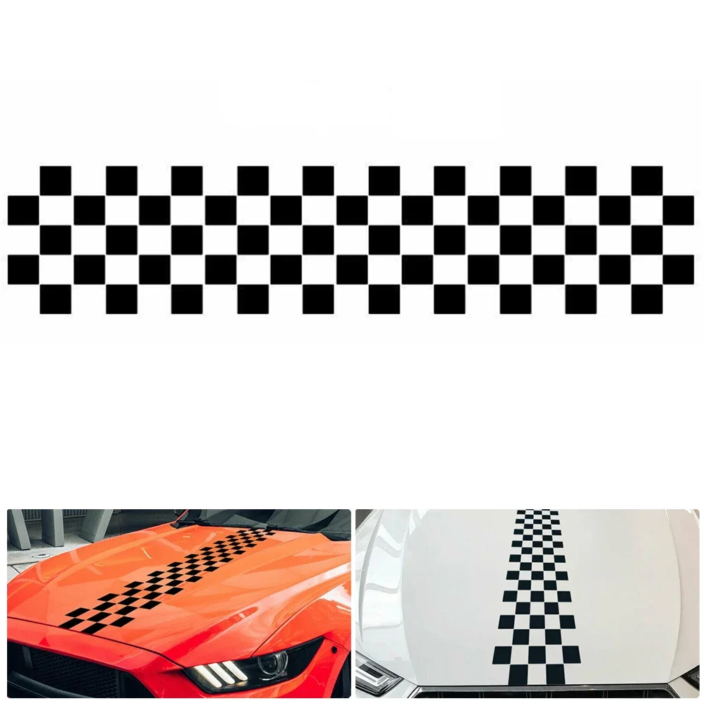 Stripe Stickers Car Covers Vinyl Racing Sports Decal Head Car Sticker Wrap Vinyl Stickers For Car Head Decoration Waterproof