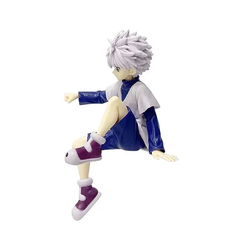 HUNTERxHUNTER-Figurine d'Action de Killua Zoldyck en Posture Assise, Modèle en PVC, Statue de Bureau, Jouets de Décoration, Collection de Beurres, Cadeaux, Nouvelle Collection