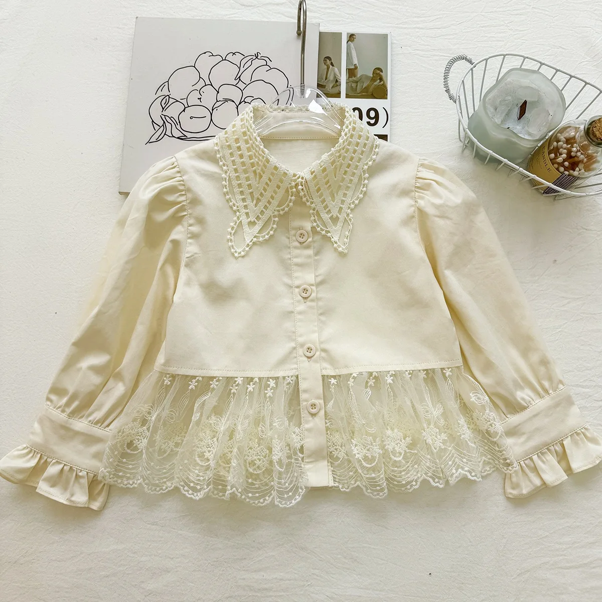 Girl's Sweet Small Fragrant Style Set 2026 Autumn New Bow Vest Turn-down Collar Shirt Short Skirt Three Piece Set Trendy