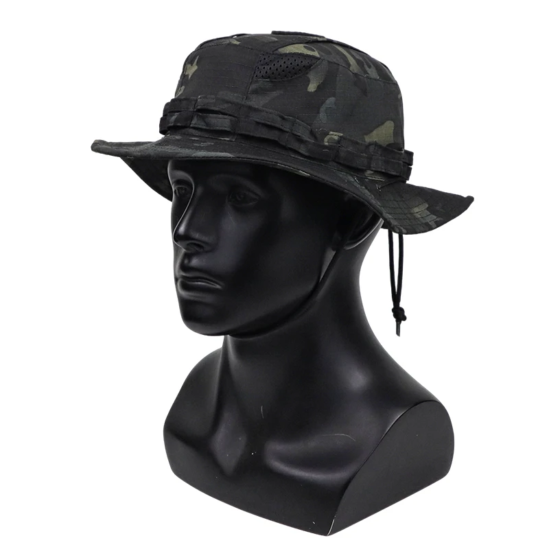 2026 Neue Tarnmütze für Taktik-Enthusiasten mit quadratischer Tasche, Outdoor-Bucket-Hut, Benny-Hut, Multicam, Angeln, Wandern, Outdoor-Sonnenhut – Detail 14