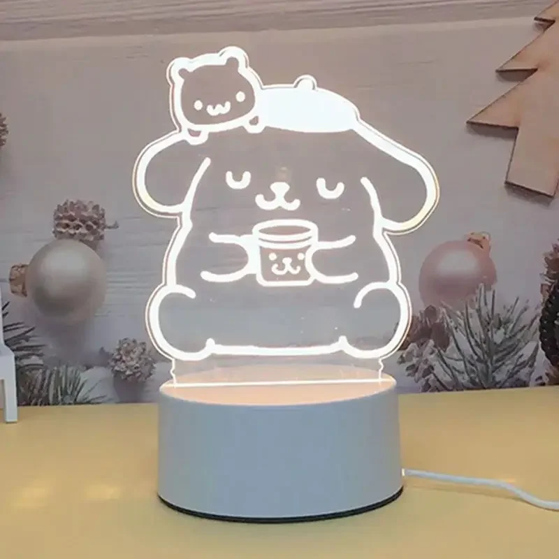 Hello Kitty KEROKERO KEROPPI My melody Creative Cartoon Bedside Night Light Atmosphere Light Kawaii Girl Heart Birthday Gift