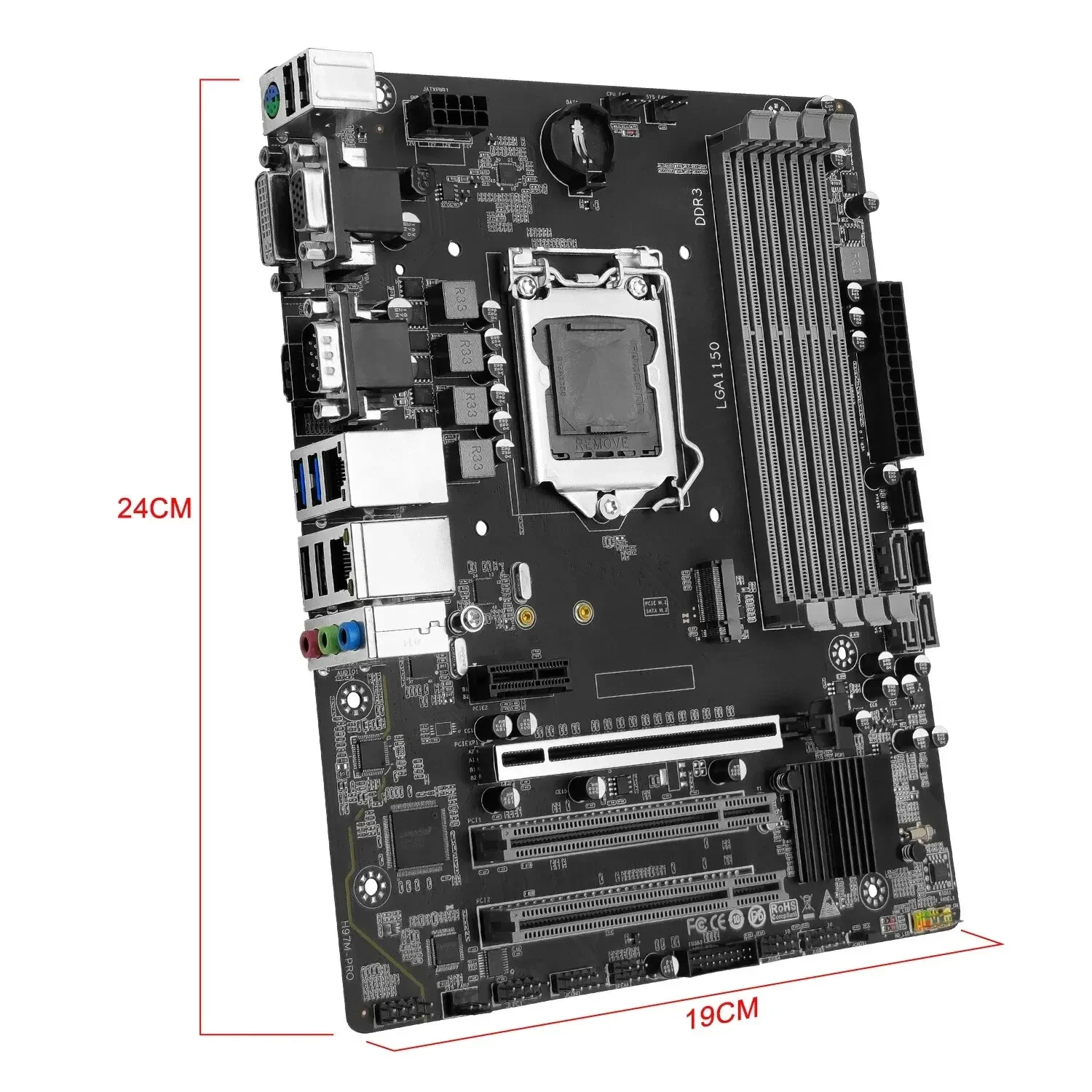 MACHINIST H97M PRO LGA 1150 Motherboard M-ATX Support DDR3 RAM Intel Core I3 I5 I7 E3 CPU SATA3.0 USB3.0 NVME NGFF M.2