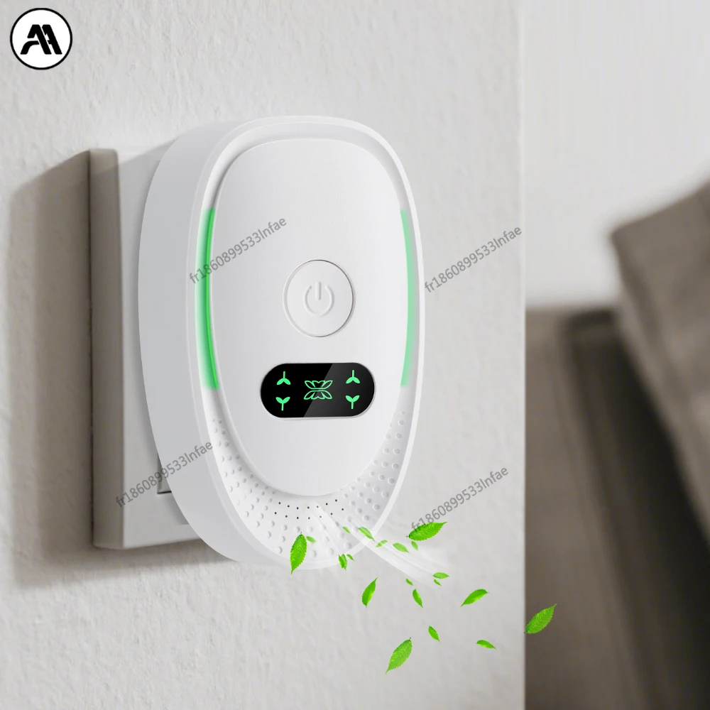 Purificador de aire con ionizador de iones negativos, purificador de aire para el hogar, funcionamiento silencioso, ionizador, mini limpiador de aire, desodorante para inodoro