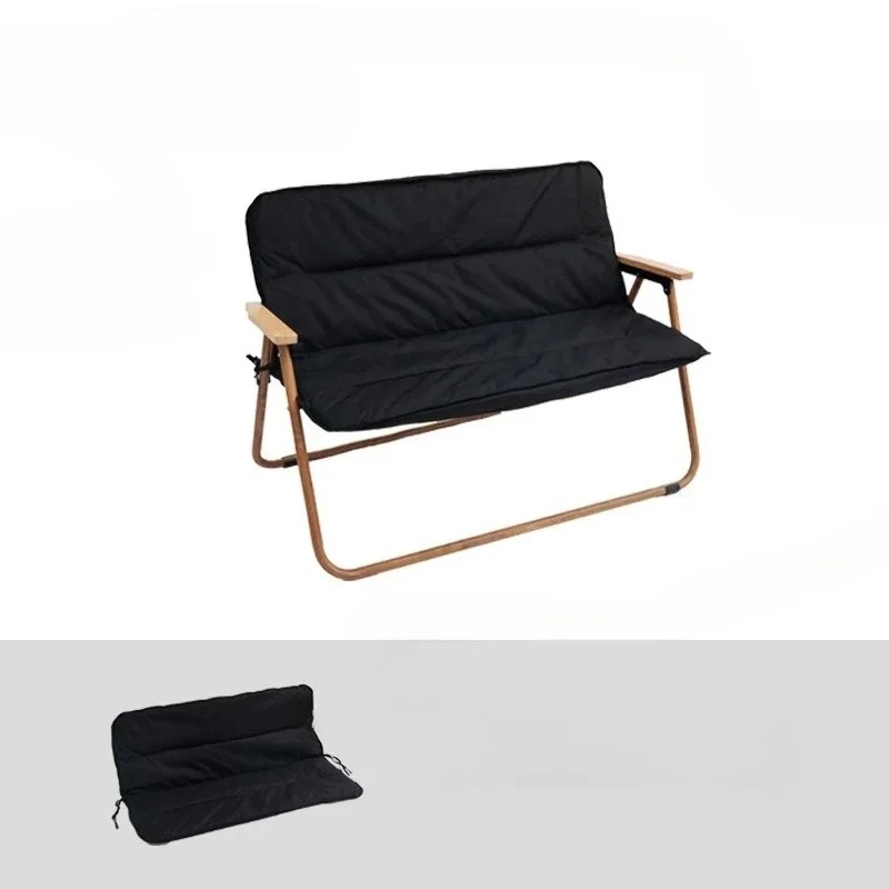 103x76.5cm Outdoor Folding Garden Camping Seat Mat With Fasten Strap Chair Cushion Padded Quilt Camping Chair Cushion