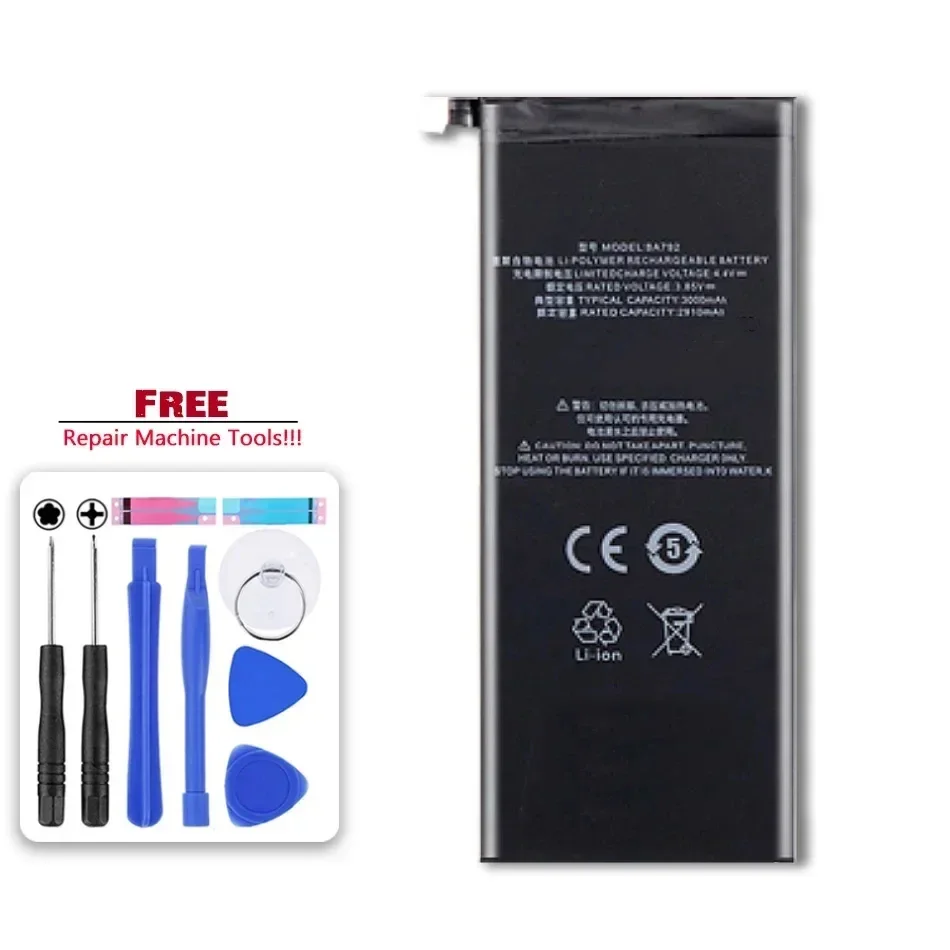 

Сменный аккумулятор емкостью 3000 мАч для Meizu Pro 7 BA792, аккумуляторы для мобильных телефонов, инструменты